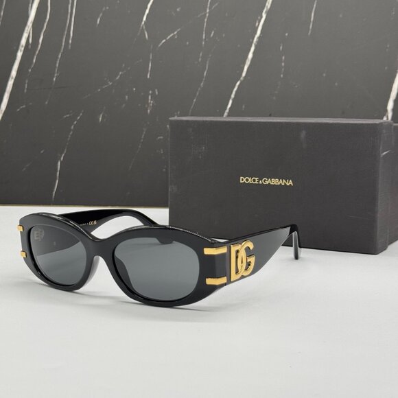 NEW DOLCE&GABBANA DG4502 501/87 BLACK SUNGLASSES DG4502 5087 EYEWEAR - Picture 1 of 10
